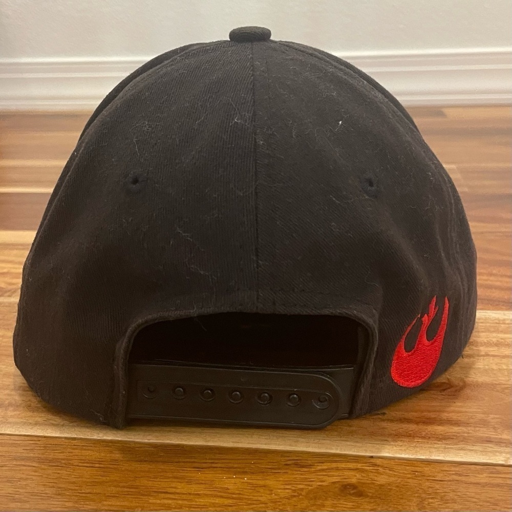 Disney Parks Star Wars Black Rebel Baseball Hat Authentic Youth Size Snap Back - Picture 3 of 9